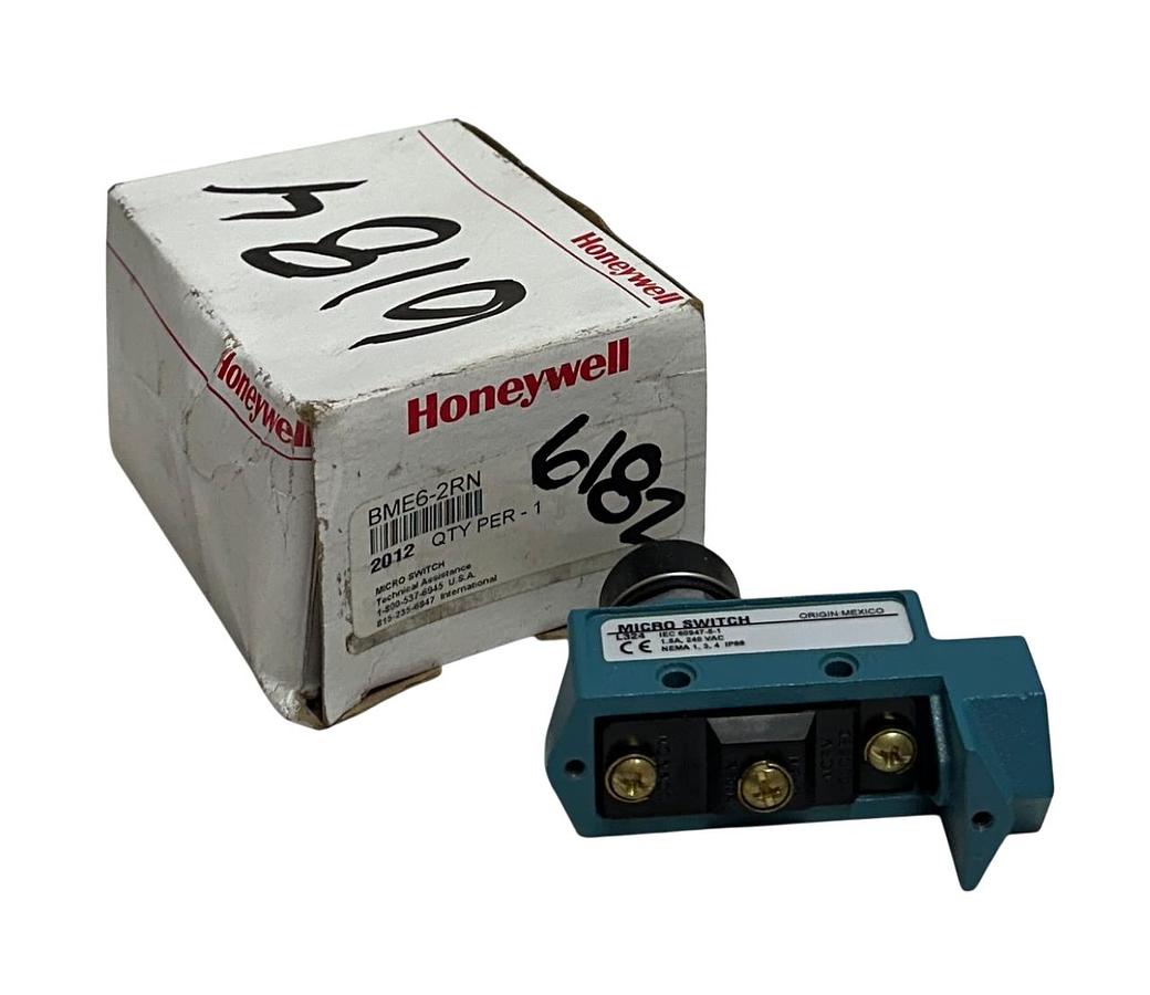 Used HONEYWELL BME6-2RN / BME62RN LIMIT SWITCH / TOP PLUNGER L324 L101 NSMP *READ