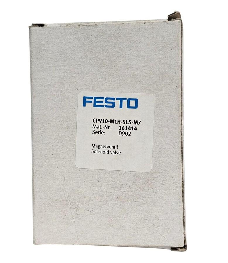 Used NIB FESTO CPV10-M1H-5LS-M7 AIR SOLENOID VALVE MAT. NR. 161414 SERIE: D902