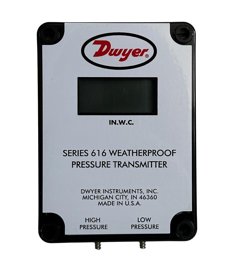 Used NEW DWYER 616W-4-LCD / 616W4LCD SERIES 616 WEATHERPROOF PRESSURE TRANSMITTER