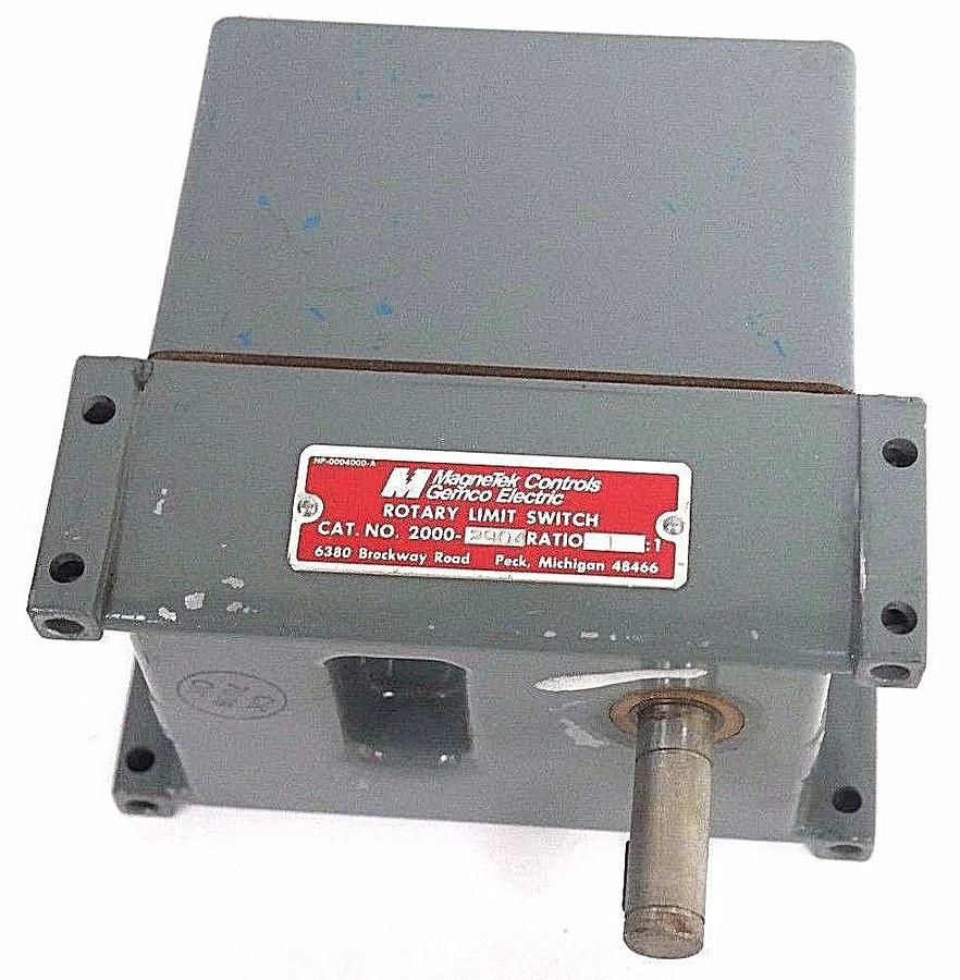 Used MAGNETEK CONTROLS GEMCO ELECTRIC 200-2904 ROTARY LIMIT SWITCH RATIO: 1:1