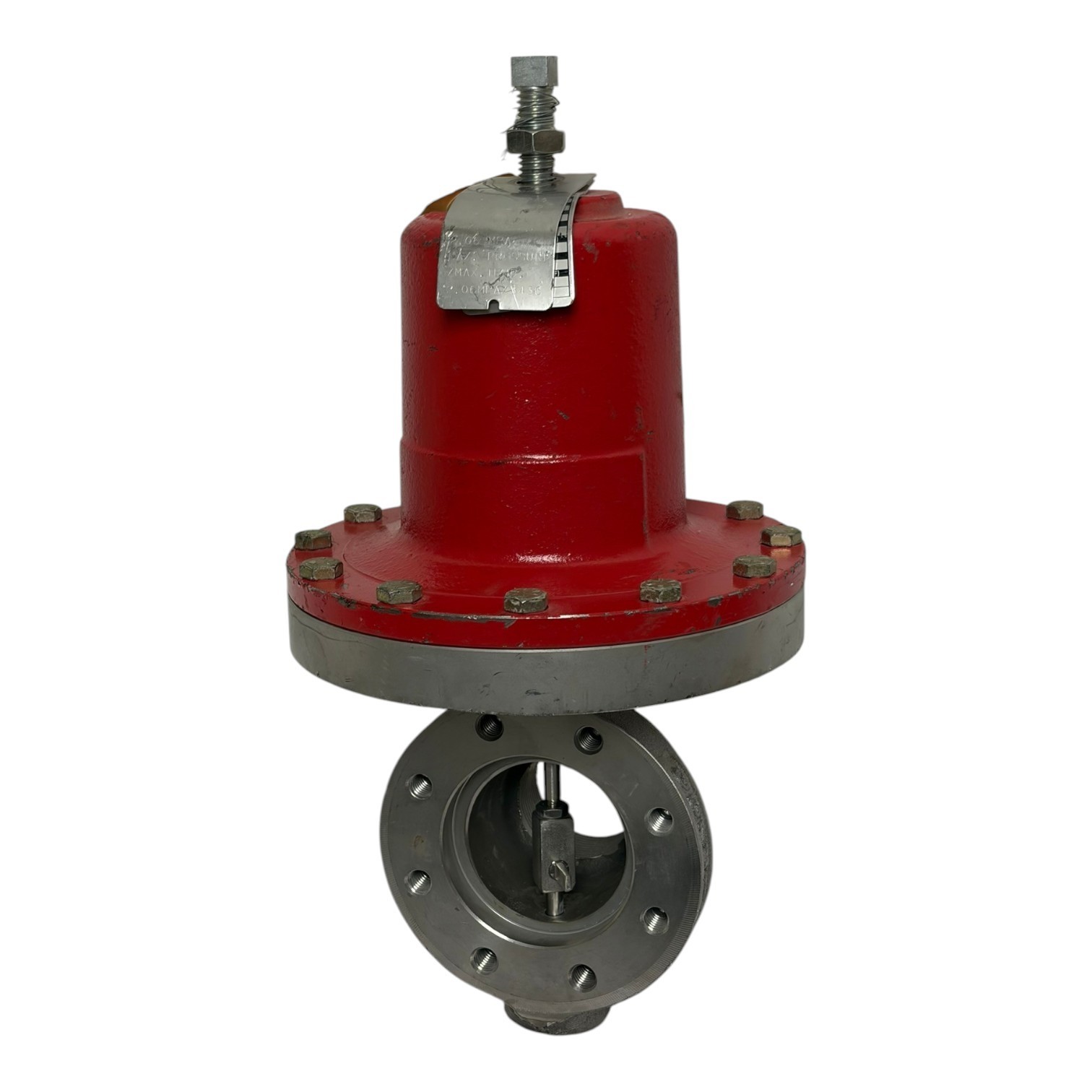 Used Jordan Valve 1-1/2" Model 60 Sliding Gate Pressure Regulator Valve 316SS New