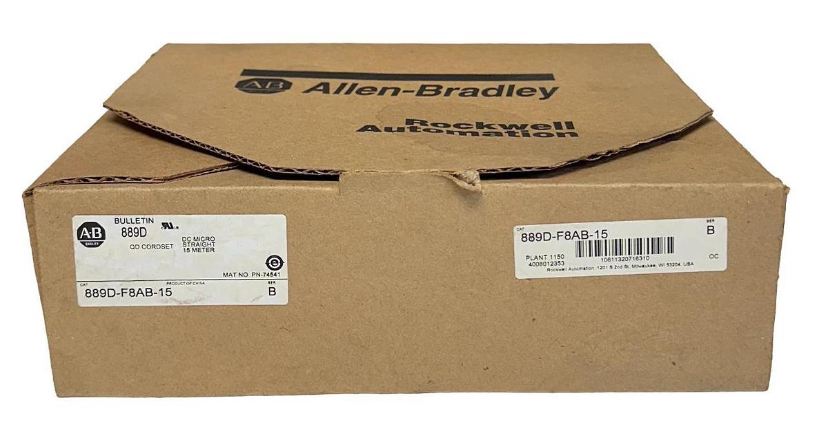 ALLEN BRADLEY 889D-F8AB-15 /B BULLETIN 889D QD CORDSET DC MICRO 15M NSMP