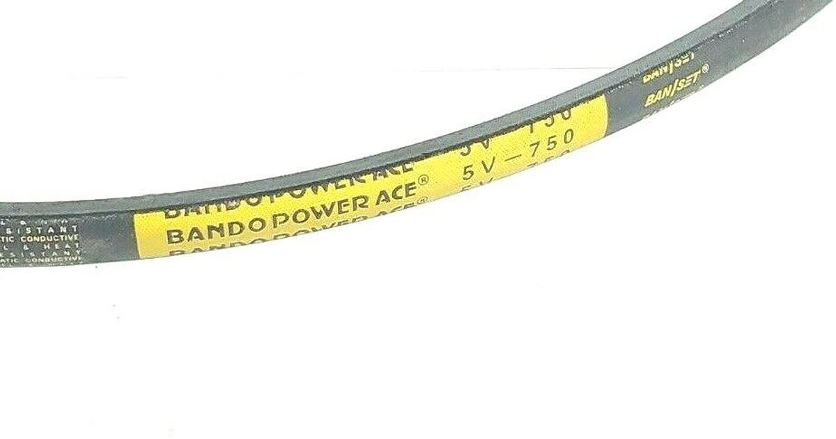 Used NEW BANDO 5V-750 V-BELT COGGED 75INCH OD 5/8IN WIDTH