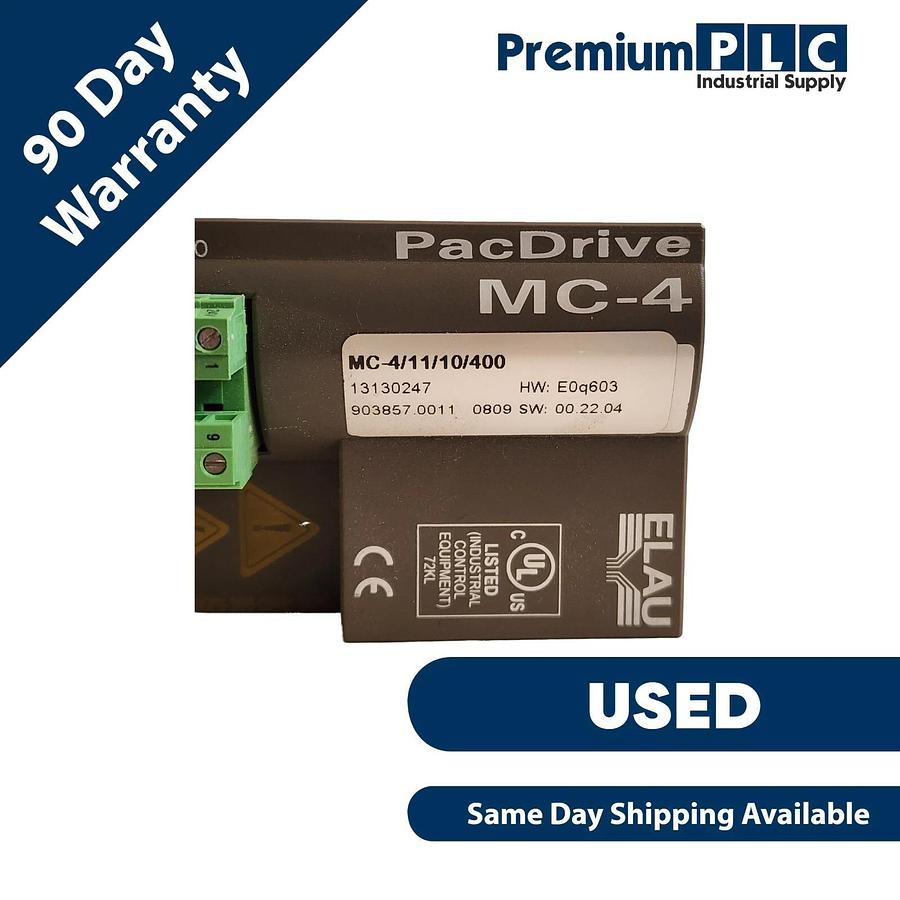 Used SCHNEIDER ELECTRIC ELAU PacDrive MC-4/11/10/400 SERVO AMPLIFIER MC-4 13130247