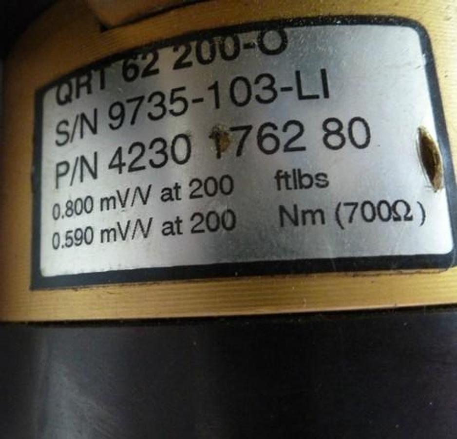 Used ATLAS COPCO QMR62-32-ROT NUT RUNNER W/ BSM 28120A-R2.5 & QRT 62 200-O