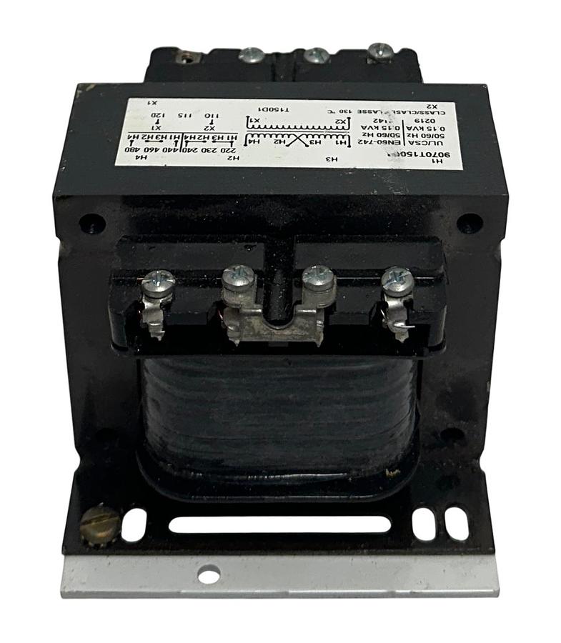 Used SQUARE D SCHNEIDER 9070T150D1 CHASSIS MOUNT CONTROL TRANSFORMER 220-480V USNP