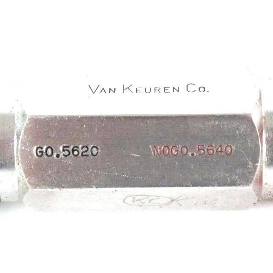 Used VAN KEUREN CO G-2-1064 PLUG GAGE GO 0.5620MM NO GO 0.5640MM