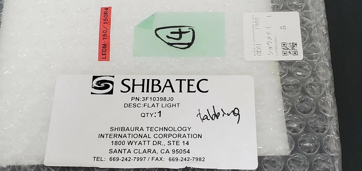 Used NEW CORRECT / SHIBATEC 3F10398J0 FLAT LIGHT LEDM-150/150R4