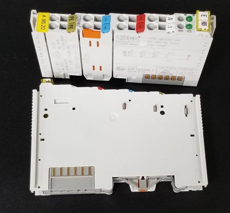 Used LOT OF 2 WAGO 750-400 2 CHAN IN 24VDC MODULES 750400