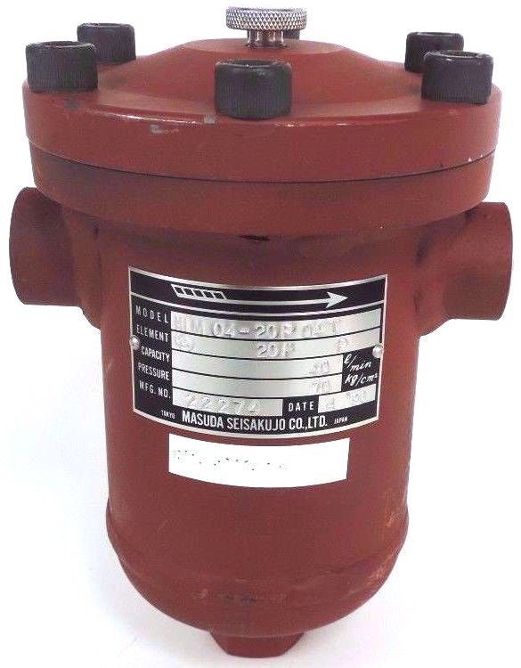 Used NEW MASUDA SEISAKUJO HLM04-20P04T OIL FILTER 22274, HLM 04-20P04T