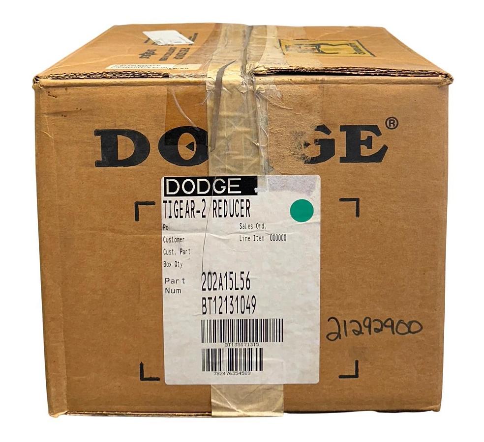 DODGE 202A15L56 TIGEAR-2 REDUCER RIGHT-ANGLE 15:1 RATIO 1.92HP MAX LEFT NSMP
