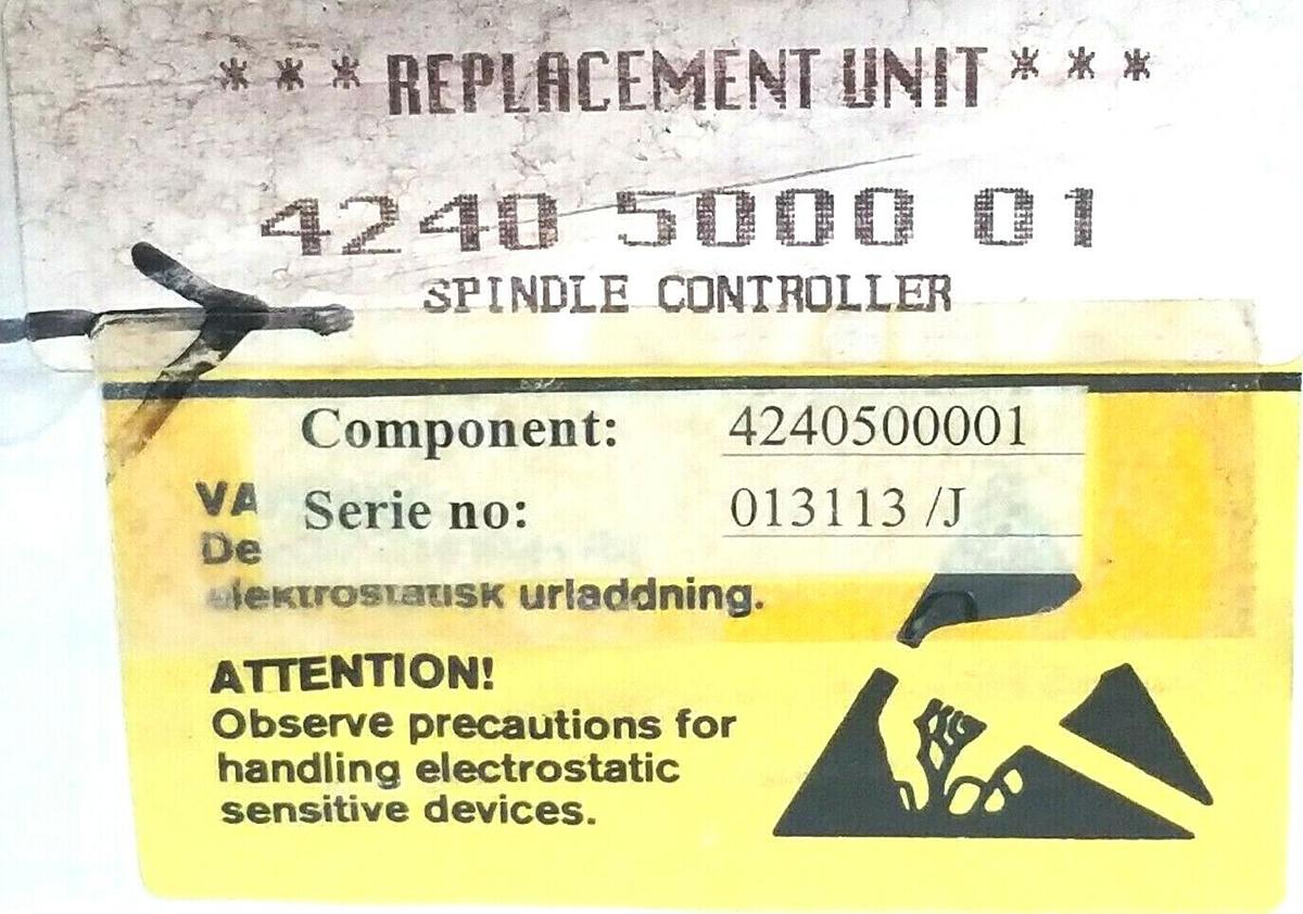 Used ATLAS COPCO 4240-5000-01 SPINDLE CONTROLLER / J C602/7 099-918 (REPAIRED)