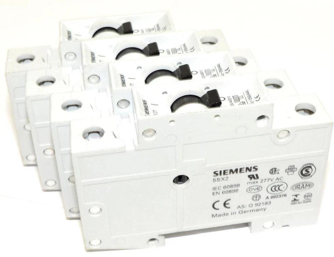 Used LOT OF 4 SIEMENS 5SX2 C3 CIRCUIT BREAKER 5SX2C3