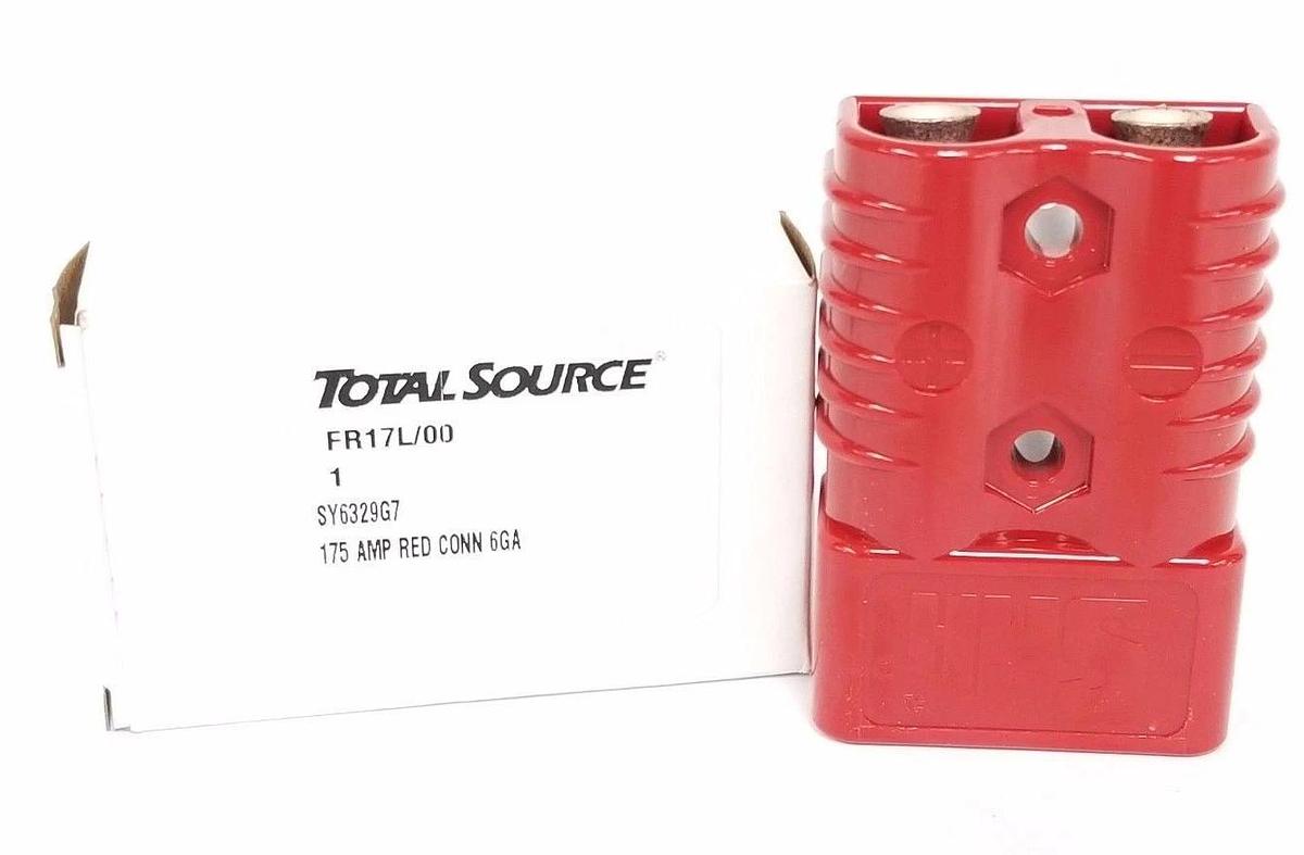 Used NIB TOTAL SOURCE SY6329G7 RED CONN 175 AMP 6GA, FR17L/00