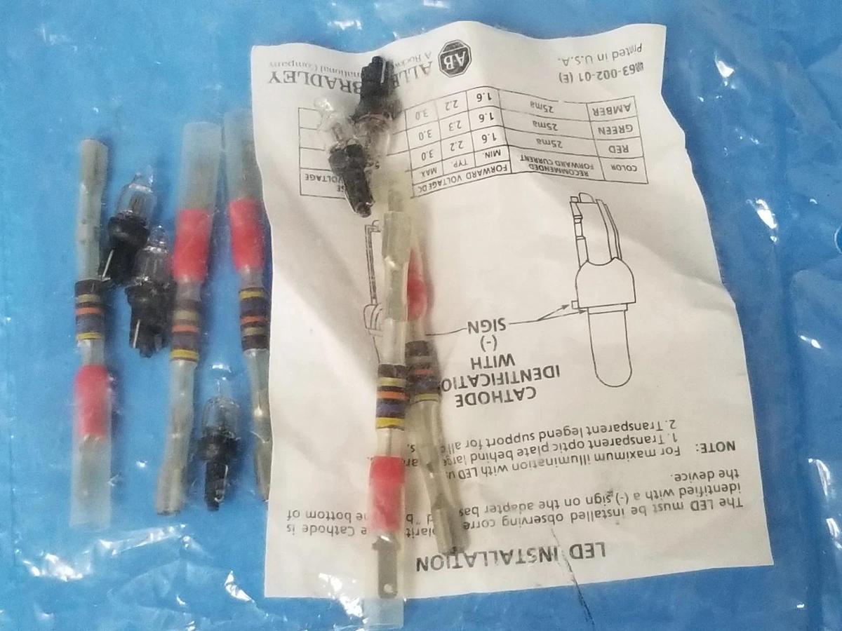 Used NEW ALLEN BRADLEY 800A-N110 SER. A NEON LAMP KITS 800AN110 (QTY: 5)