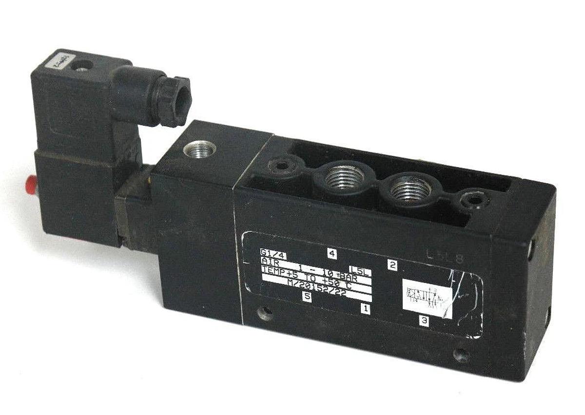 Used NORGREN M/20152/22 SOLENOID VALVE G1/R L5L, 1-10BAR, 5-50 DEG C, M2015222