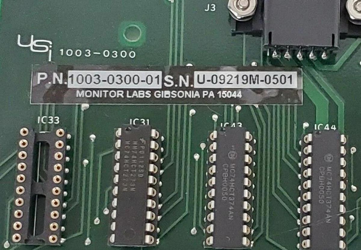 Used UNITED SCIENCES 1003-0300-01 SIGNAL PROCESSOR BOARD 1003030001