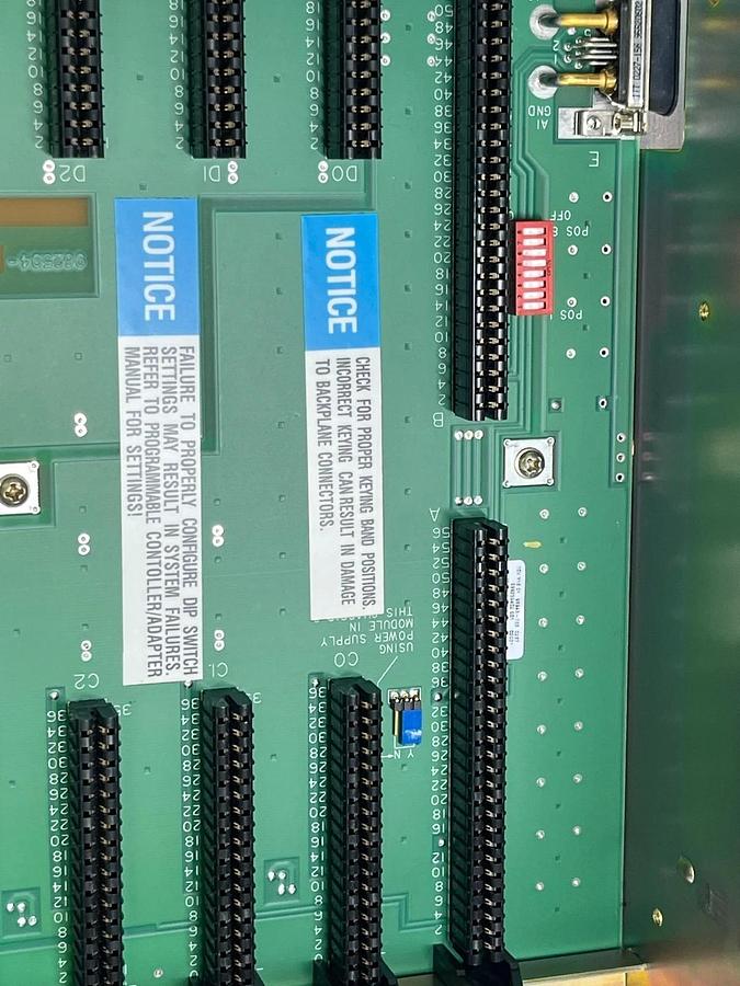 Used Allen-Bradley 1771-A1B/B Rev M01 4-Slot PLC-5 I/O Chassis Assembly 96815210 A01
