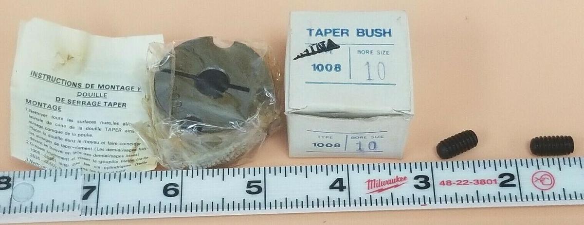 Used NIB AMETRIC 1008 BORE SIZE 10 TAPER BUSHING