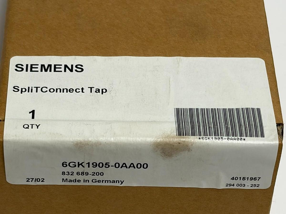 Used Siemens SpliTConnect Tap 6GK1905-0AA00 Profibus PA New Surplus