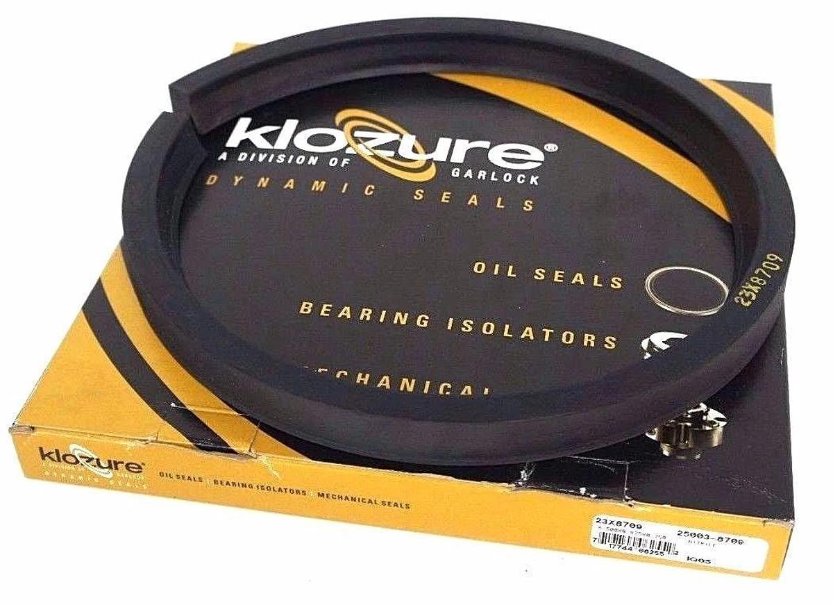 Used NIB KLOZURE GARLOCK 25003-8700 23X8709 MILL RIGHT N SPLIT, 8.500" ID, 9.875" OD