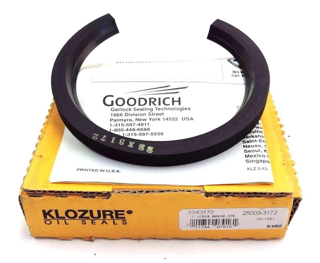 Used NIB GARLOCK KLOZURE 23X3172 OIL SEAL 25003-3172, 3.125X4.008X0.375