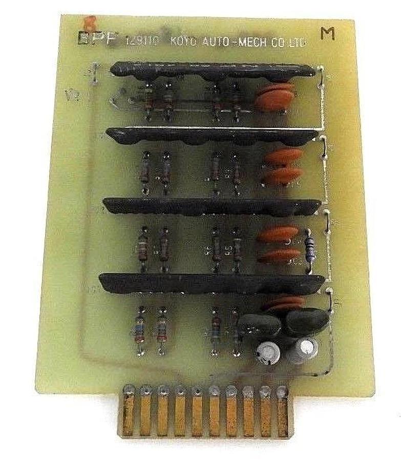 Used KOYO AUTO-MECH CO LTD. BPF 129110 BOARD W/ NF CORP SR-4BL2 FILTER RESISTOR