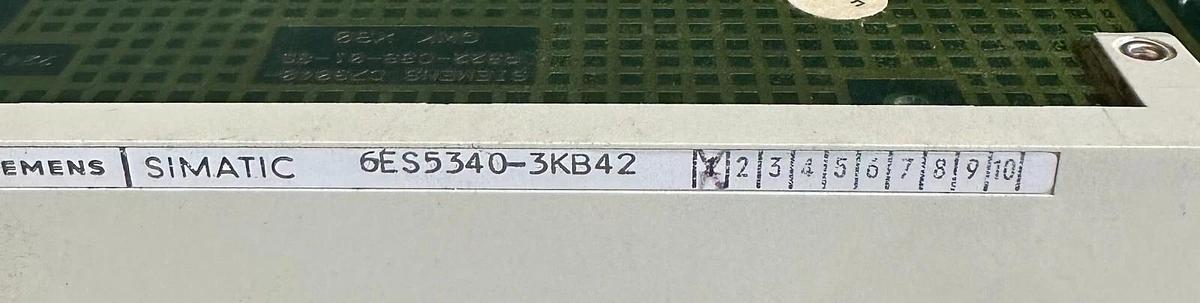 Used SIEMENS 6ES5340-3KB42 / 6ES53403KB42 MEMORY MODULE 64K COMPACT C79040-W8