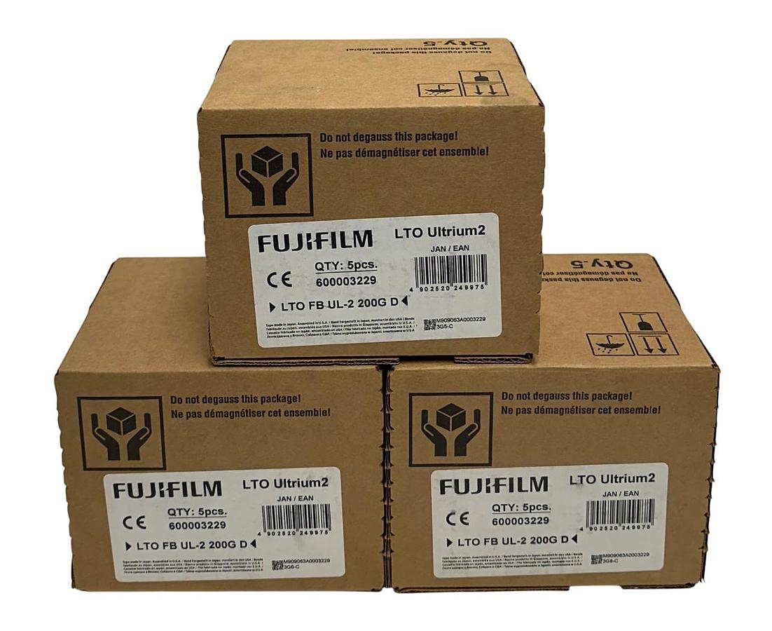 Used 15 FUJIFILM 600003229 LTO Ultrium2 DATA CARTRIDGES 200/400GB OEM NSFS