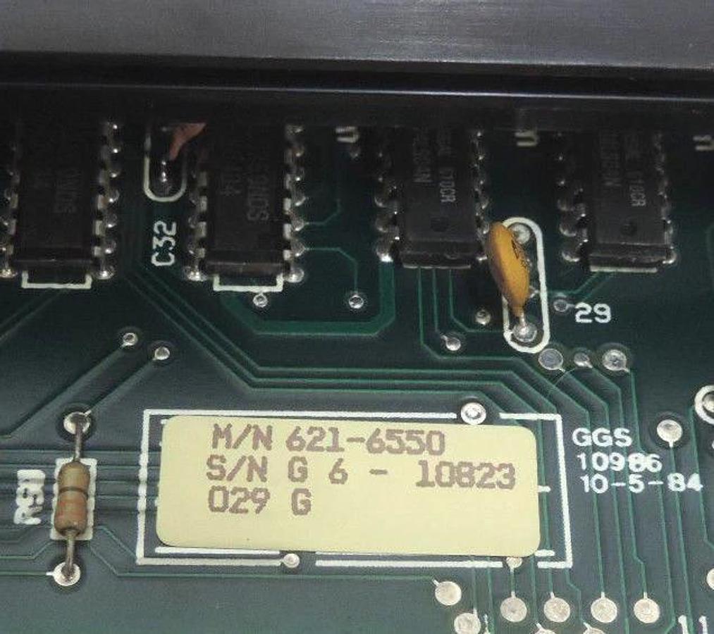 Used HONEYWELL 621-6550 OUTPUT BOARD MODULE 24VDC 6216550 QUALITY ASSURANCE REPORT