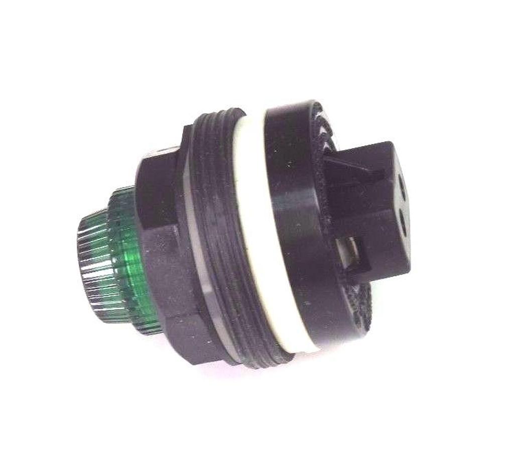 Used NIB SQUARE D 9001-KP44G SER. B GREEN PILOT LIGHT 30MM, 20/30V, 9001KP44G