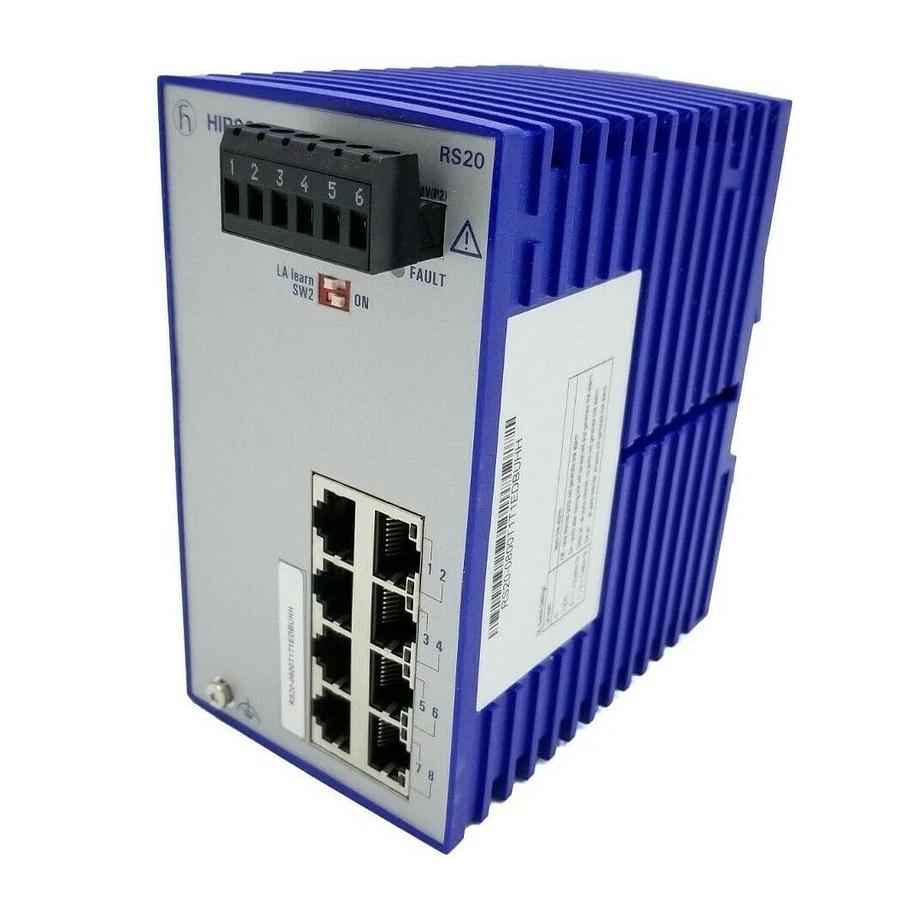 Used NEW HIRSCHMANN RS20 8-PORT ETHERNET SWITCH RS20-0800T1T1EDBUHH / 943-434-999