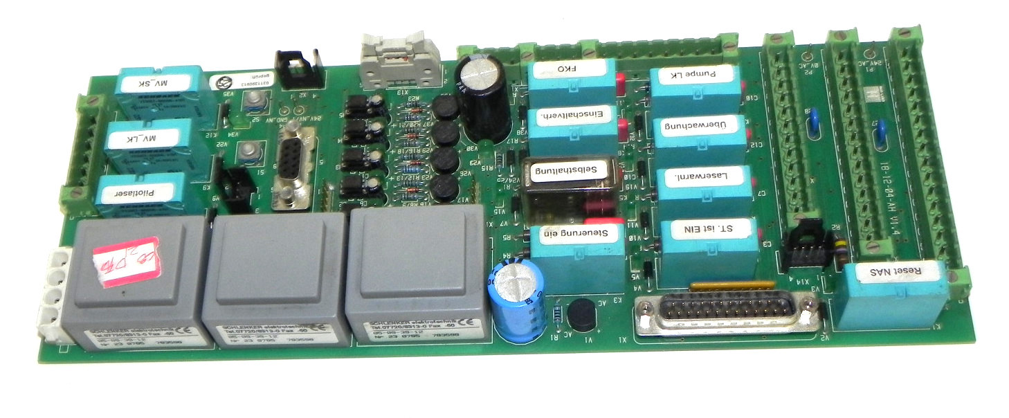 Used HASS LASER 18-12-04-AH V1.4 CONTROL BOARD 181204AH, 18-12-04-00/01, 18-12-04-LS