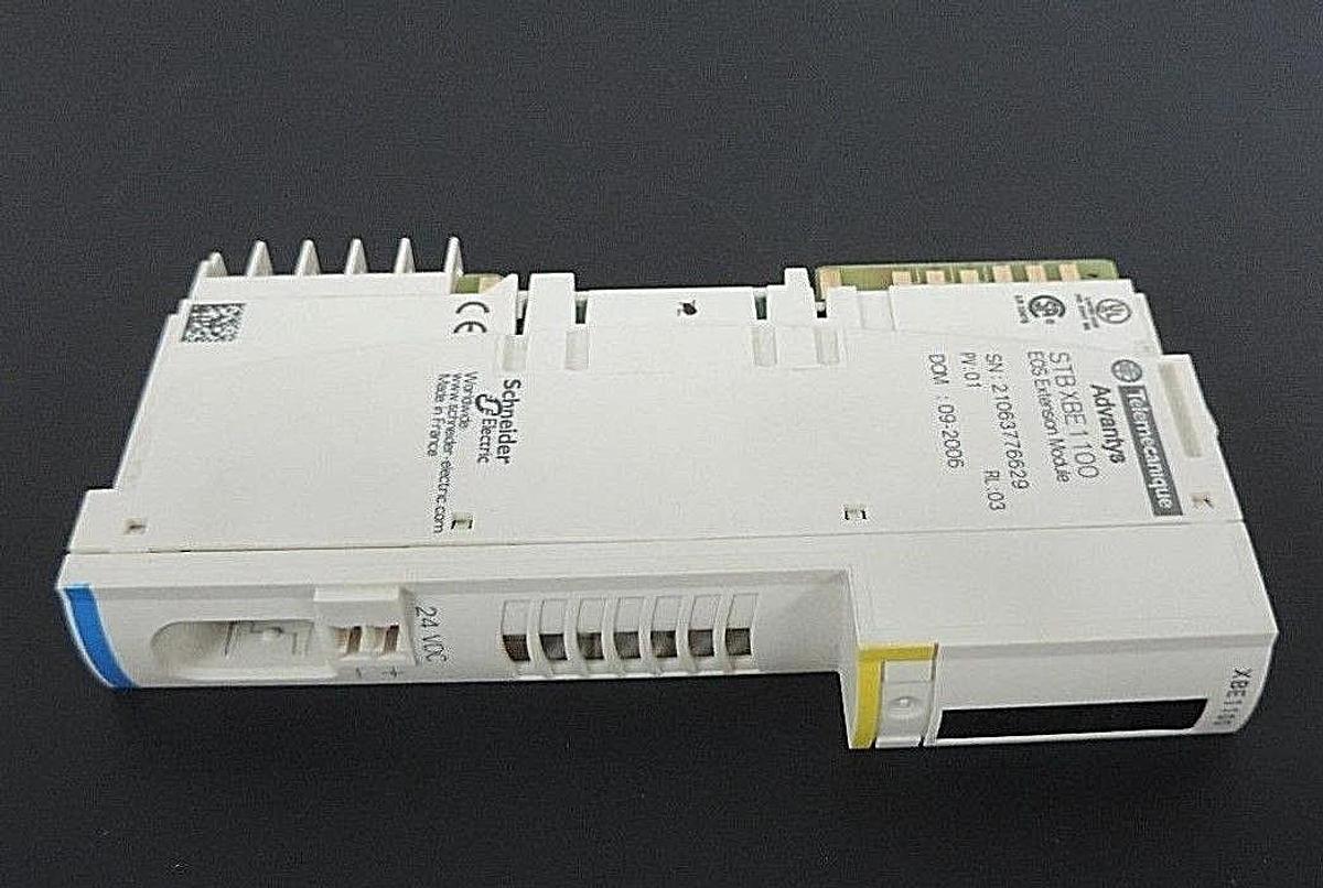 Used TELEMECANIQUE STBXBE1100 EOS EXTENSION MODULE XBE1100, PV: 01, RL: 03