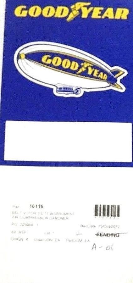 Used LOT OF 4 NEW CONTINENTAL CONTITCH GOODYEAR 18012011D V-BELTS