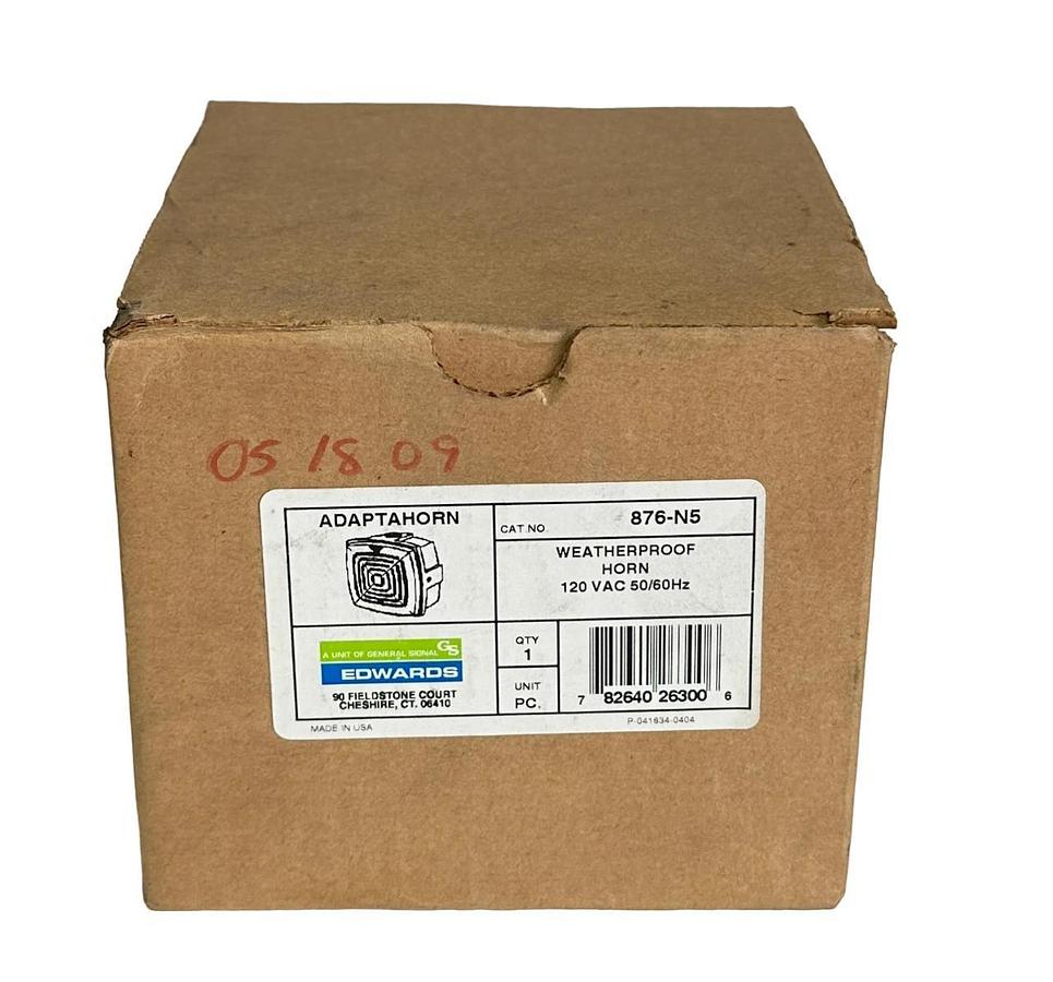 NEW EDWARDS 876-N5 / 876N5 ADAPTAHORN WEATHERPROOF HORN 120VAC 50/60Hz