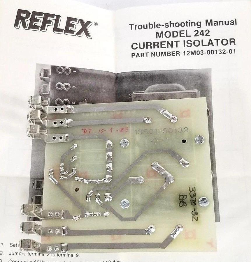 Used NIB REFLEX INC. 12M03-00132 CURRENT ISOLATOR BOARD 5A/2V 12M0300132