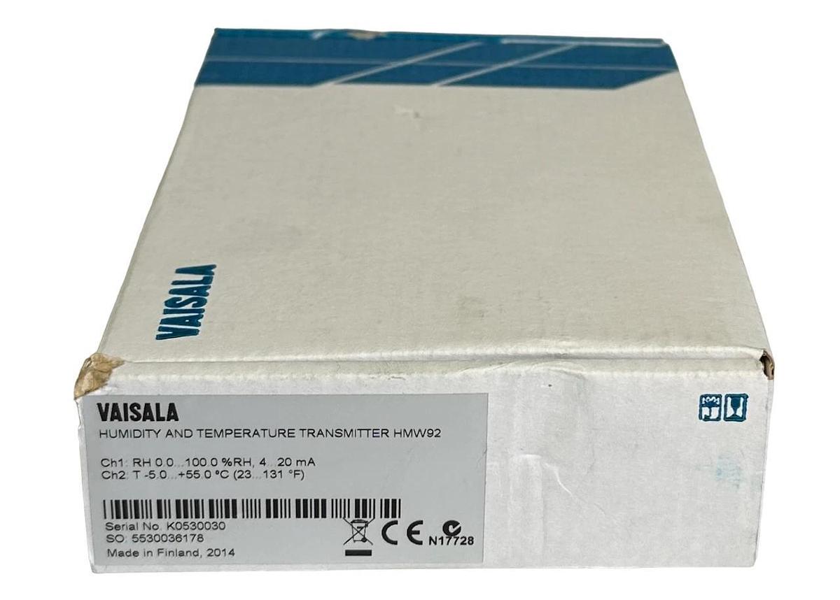 NEW VAISALA HMW92 RELATIVE HUMIDITY AND TEMPERATURE TRANSMITTER 4-20mA NOS