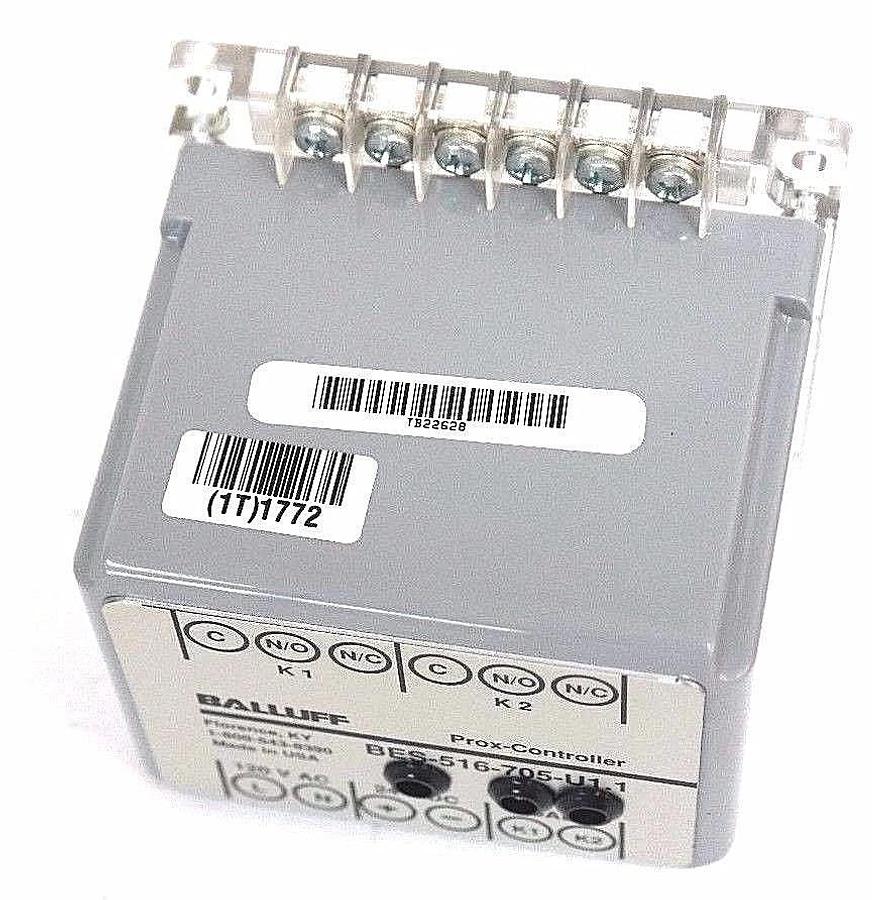 Used NIB BALLUFF BES-516-705-U1.1 PROXIMITY SWITCH CONTROLLER 120VAC, 24VDC
