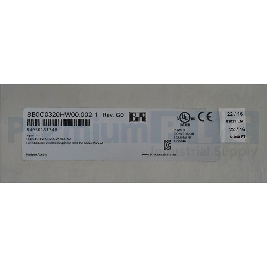 Used B&R 8B0C0320HW00.002-1 ACOPOSmulti POWER SUPPLY MODULE KRONES 0901373173 NSMP