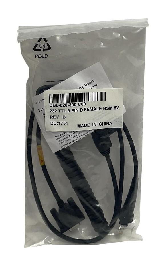 6 HONEYWELL CBL-020-300-C00 / CBL020300C00 SERIAL CABLES 9-PIN HSM 5V 1751 NSMP