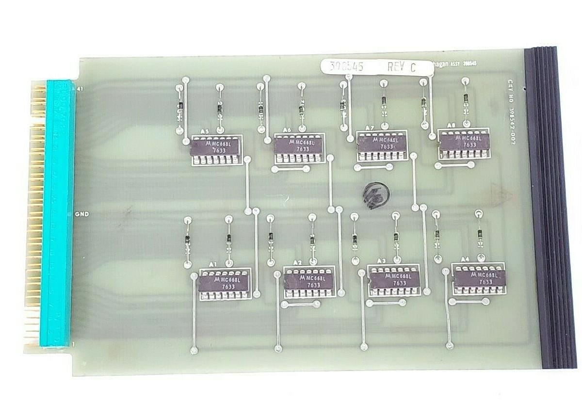 Used HAGAN 398545 DIGITAL COMP 3 BOARD REV. C 398542-002