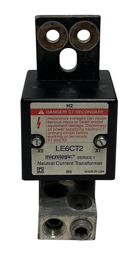 Used SQUARE D LE6CT2 micrologic SERIES 1 NEUTRAL CURRENT TRANSFORMER 600A OEM USNP