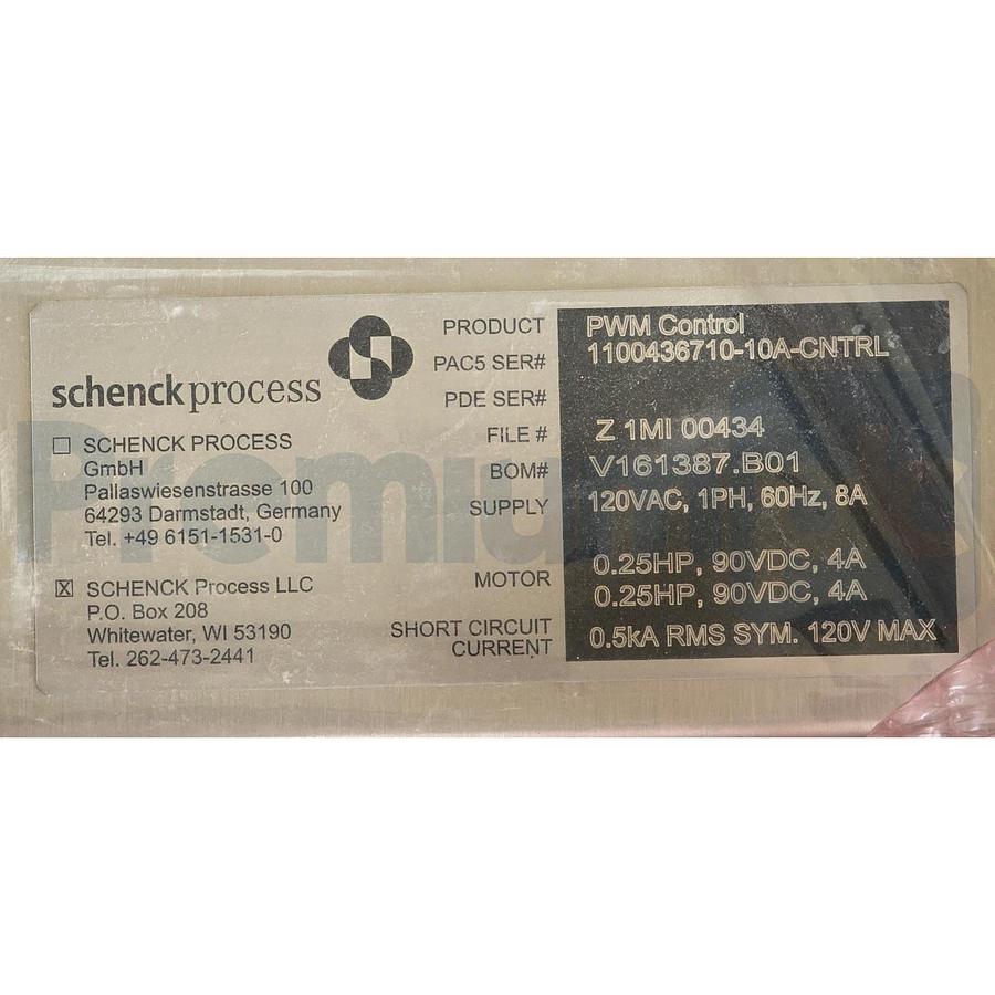 Schenck Process AccuRate Series 600 Feeder 70L Ext. Hopper-Fitted w/ PWM Control