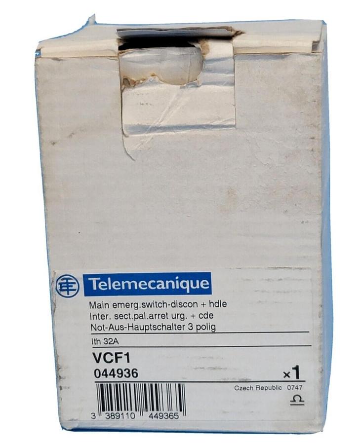 Used NEW TELEMECANIQUE VCF1 MAIN EMERGENCY SWITCH DISCONNECT + HANDLE
