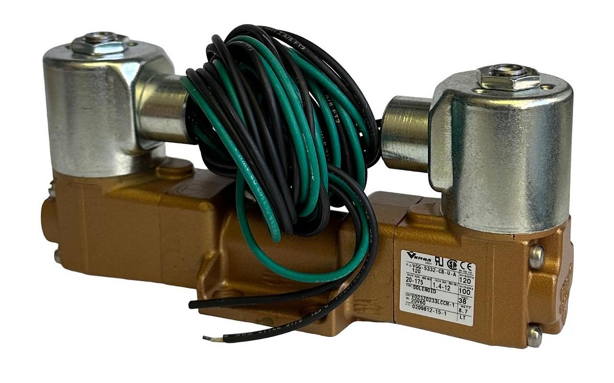 NEW VERSA VALVES VGG-5332-CB-U-A120 / VGG5332CBUA120 5-WAY SOLENOID VALVE 120V