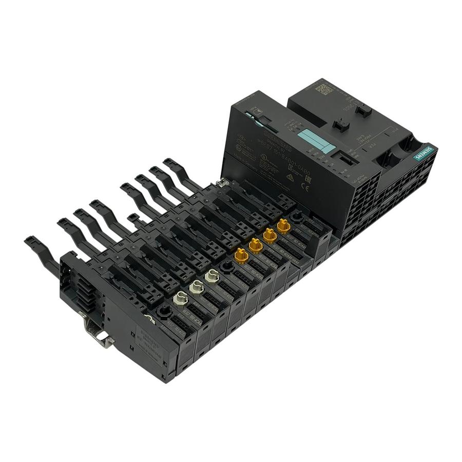 Used Siemens 6ES7151-8AB01-0AB0 ET 200S IM151-8 CPU Rack with Base Modules