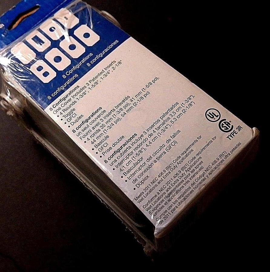 LOT OF 2 NEW INTERMATIC, WP1010MXD METAL IN-USE RECEPTACLE COVERS 3-1/8" DEPTH