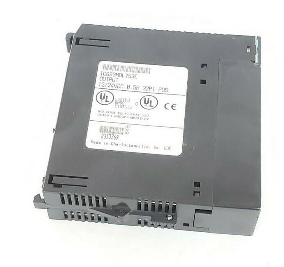Used GE FANUC IC693MDL753E OUTPUT MODULE 12/24VDC .5A 32PT 44A732232-G01
