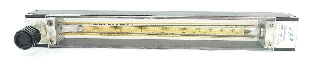 Used COLE-PARMER / AALBORG INSTRUMENTS FM044-40 FLOW METER 0-150MM 200PSIG FM04440